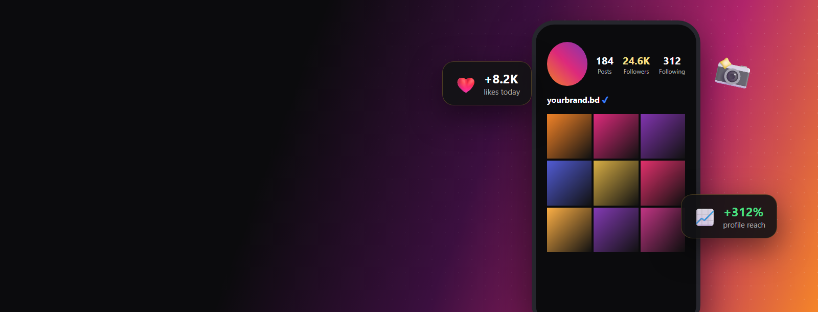 Grow your Instagram, paid in taka